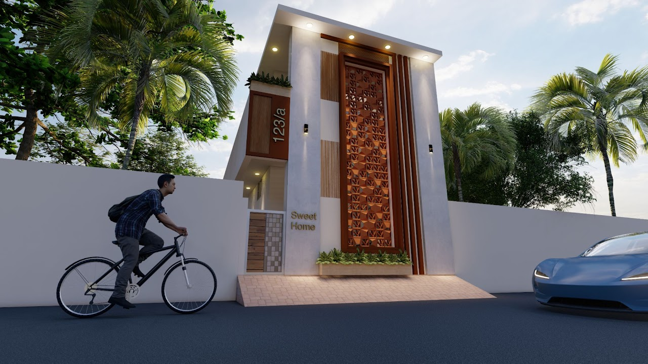 Decorative Entrance Villa - Residential project